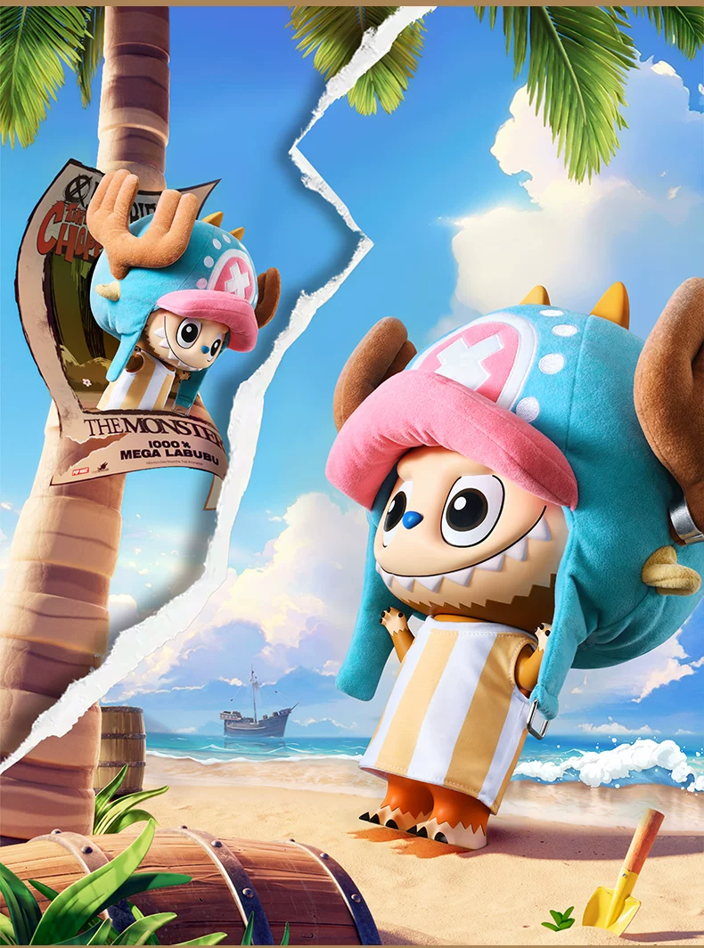 Popmart Mega Labubu 400% Tony Tony Chopper Figurine