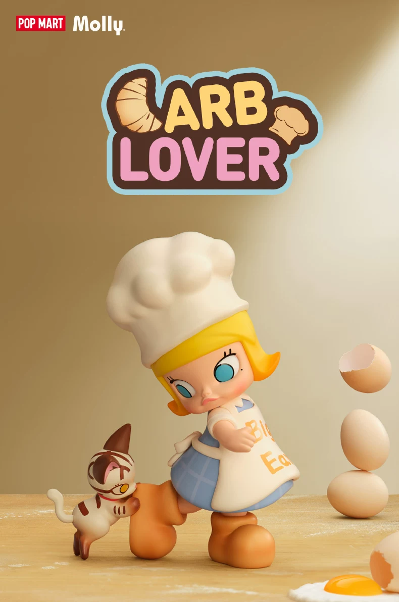 Popmart Molly Bread Head Series Figure Blind Box Toy Decoration Gift
