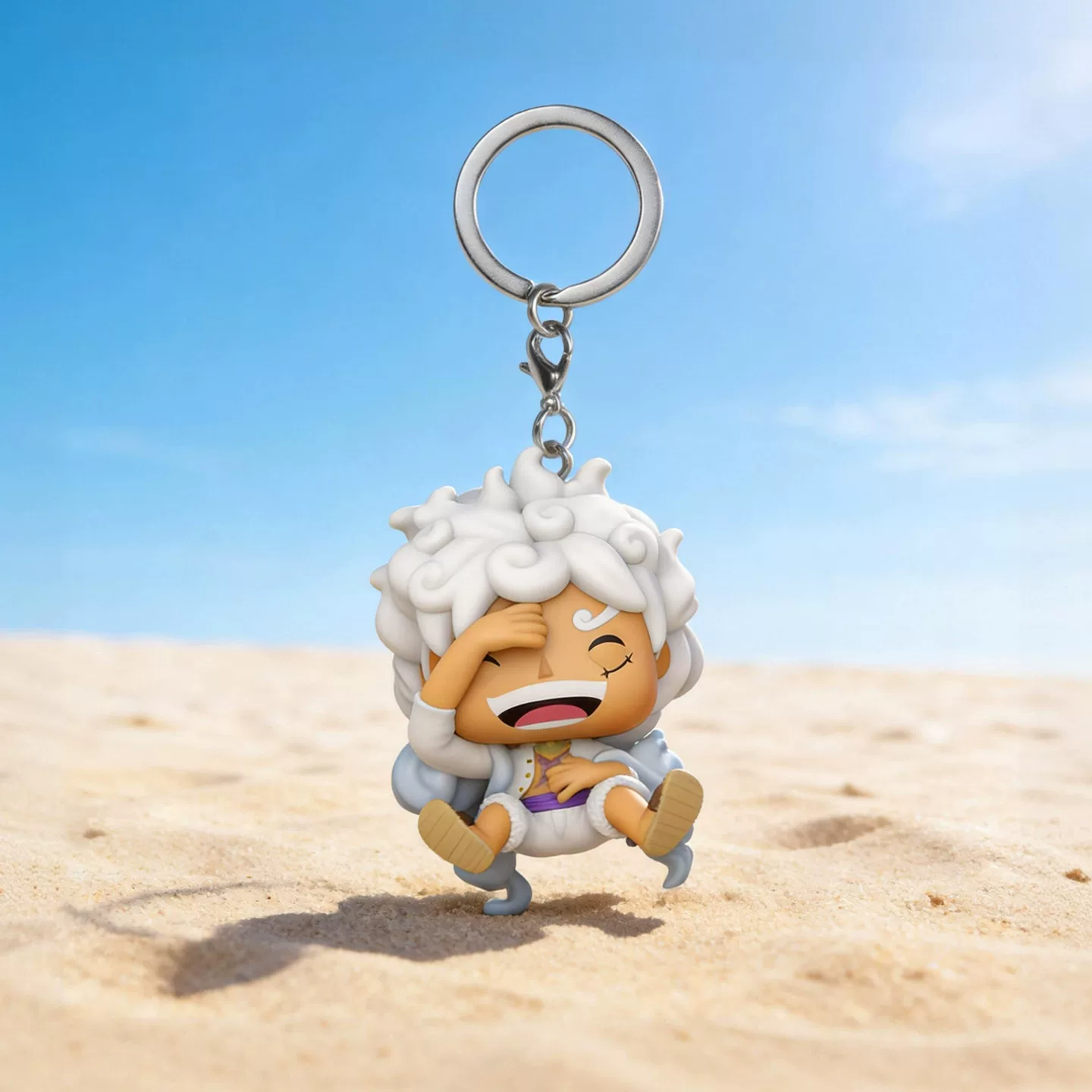 Funko Japanese Anime One Piece Luffy Gear Fifth Keychain Pendant Decoration One Piece Merchandise Bag Pendant Doll Gift - Image 2