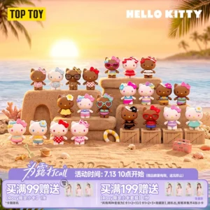 TOPTOY cute Hello Kitty swimsuit party blind bag summer rainbow candy second generation Sanrio blind box gift