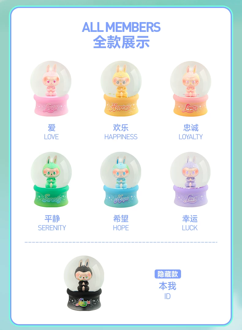Bubble Mart the Monsters High-Energy Blind Box Crystal Ball Labubu Gift - Image 2