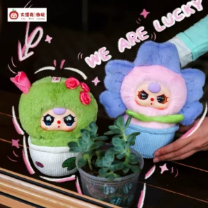Baby Three, a pot of small flowers, plush blind box, trendy potted plant ornaments, cute dolls, girl gifts