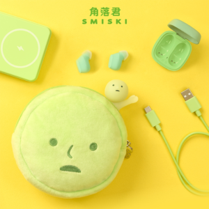 Jiaojun Jun SMISKI Round Cake Bag Headphone Bag Storage Bag Coin Purse Mini Cute Fashion Pendant Ornament