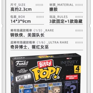 Funko Marvel Captain America Hulk Iron Man Loki Merchandise Cute Blind Box Figures Decoration Dolls Gifts