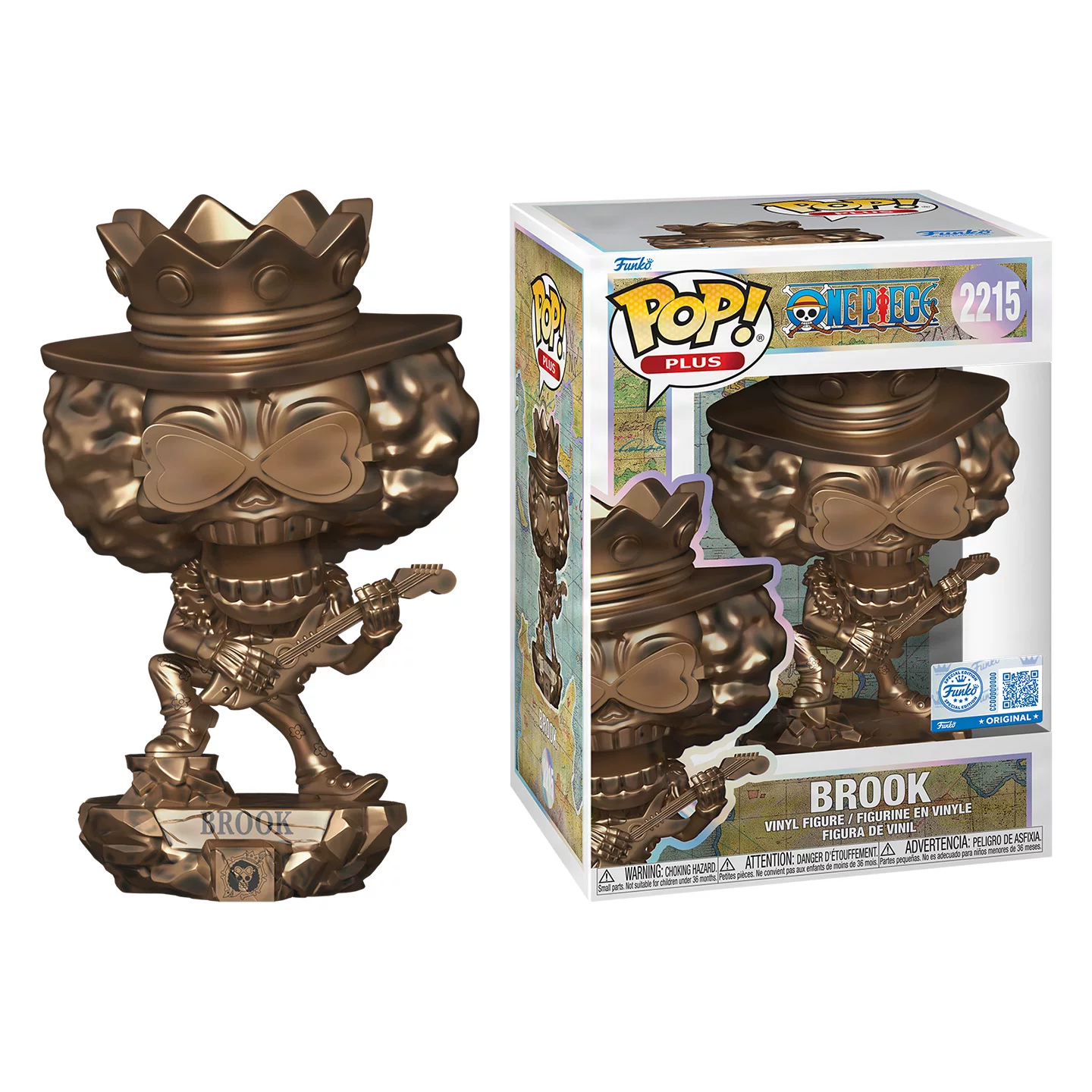 Funko Pop One Piece 25Th Anniversary Jinbei Brook One Piece Statue Figurine Ornament Doll Gift - Image 8