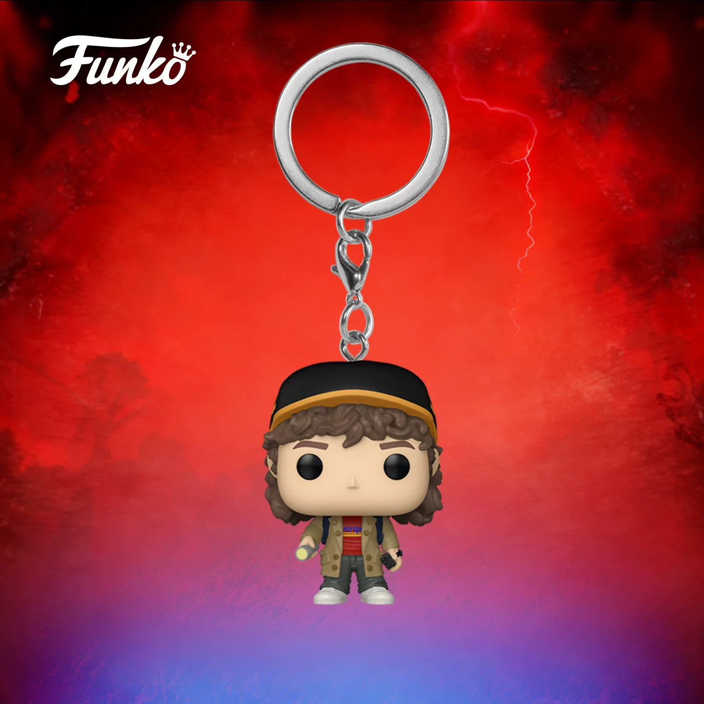 Funko Netflix Series Stranger Things Dustin Henderson Keychain Pendant Peripheral Bag Charm Doll Gift - Image 5
