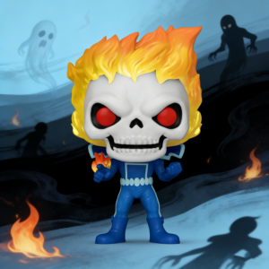 Funko Pop Marvel Ghost Rider Luminous Edition Peripheral Figure Trendy Toy Collectible Decoration Doll Gift