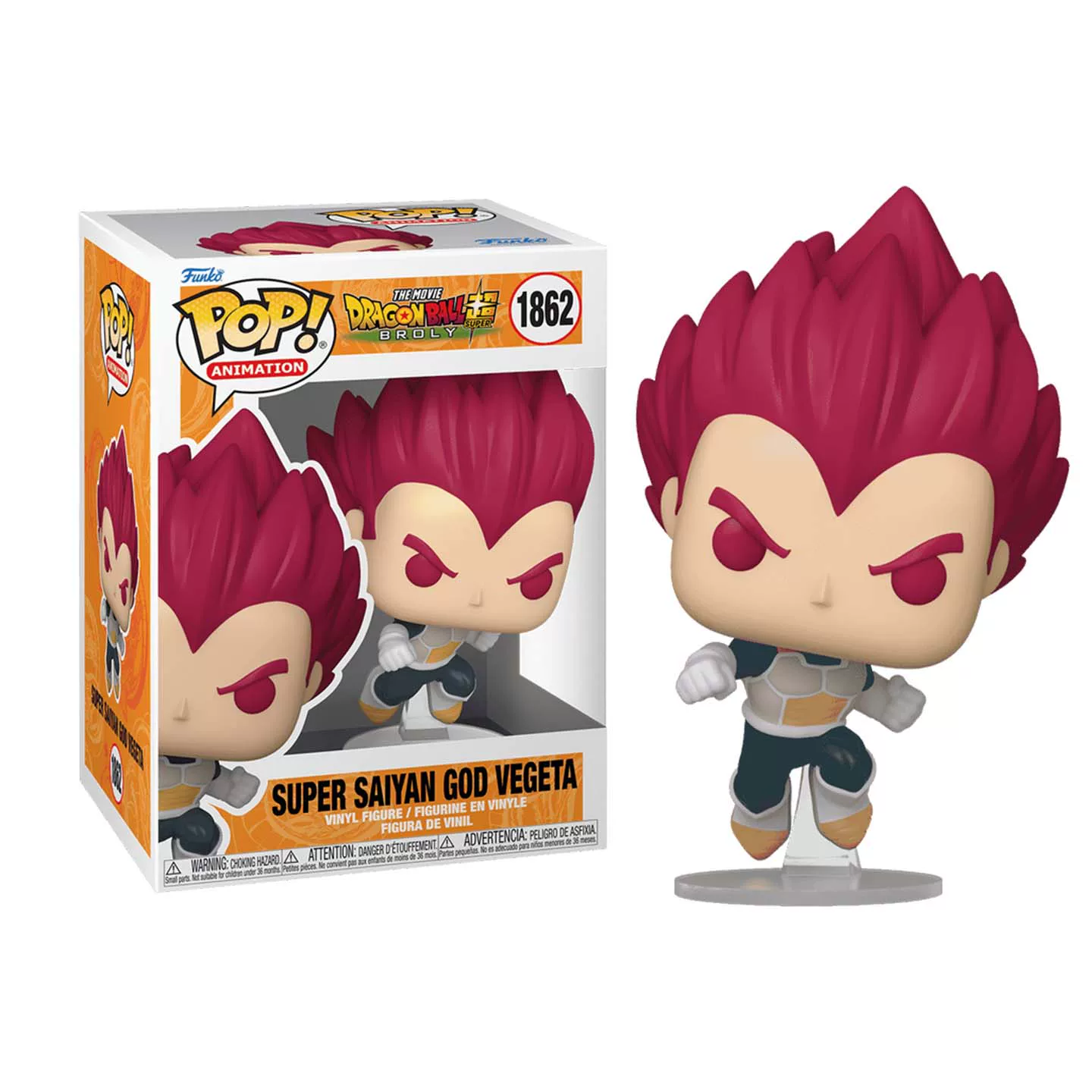 Funko Pop Dragon Ball Super Super Saiyan God Red Hair Vegeta Peripheral Figure Ornament Doll Gift - Image 4