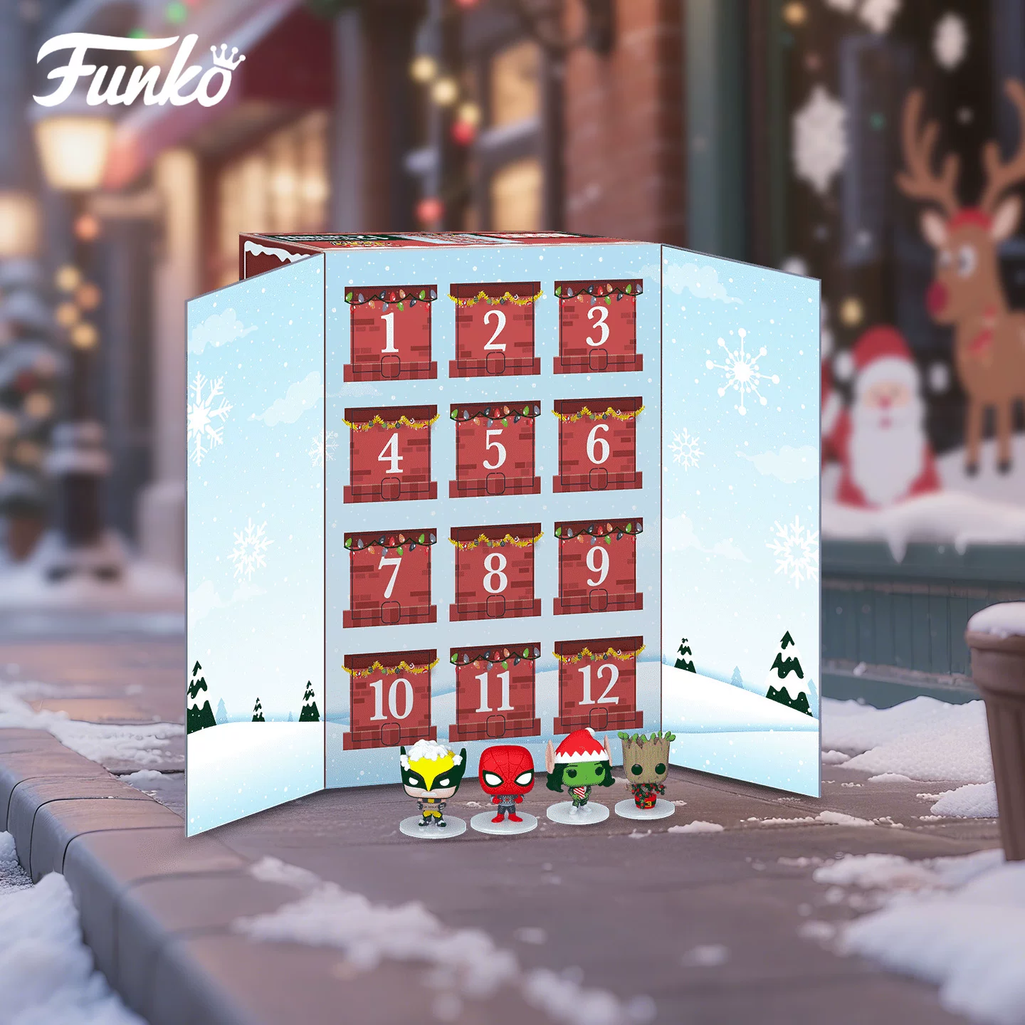 Funko Pop Marvel Groot Wolverine Spider-Man Calendar Blind Box Figure Ornament Doll Gift - Image 2