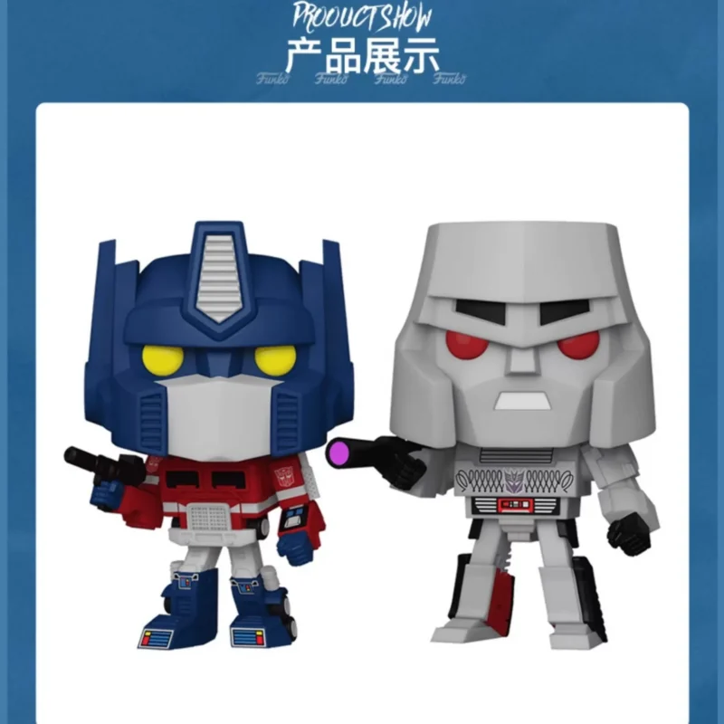 Funko Pop Transformers G1 Optimus Prime Megatron Peripheral Figurines Trendy Toys Ornaments Dolls Gifts