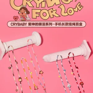 Popmart Crybaby Tears of Love Mobile Phone Long Lanyard Blind Box Gift