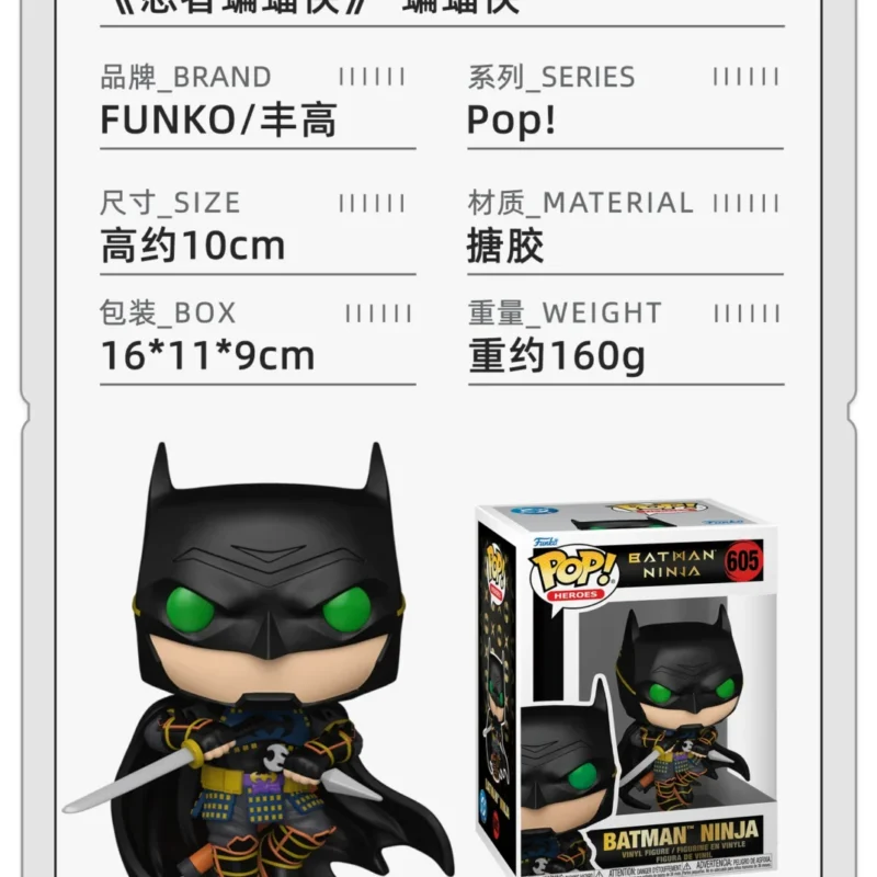 Funko Pop Japanese Anime Ninja Batman Joker Harley Quinn Merchandise Figurines Dolls Gifts
