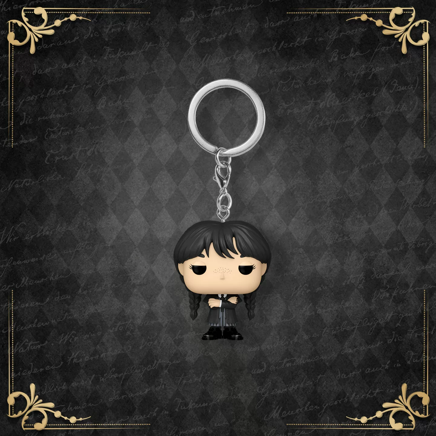 Funko American Tv Series Wednesday Addams Keychain Pendant Merchandise Figurine Trendy Toy Co-Branded Bag Charm Doll Gift - Image 2