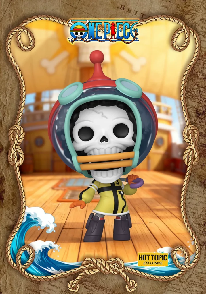 Funko Pop Japanese Anime One Piece Brook Egghead Island Peripheral Figure Decoration Doll Gift