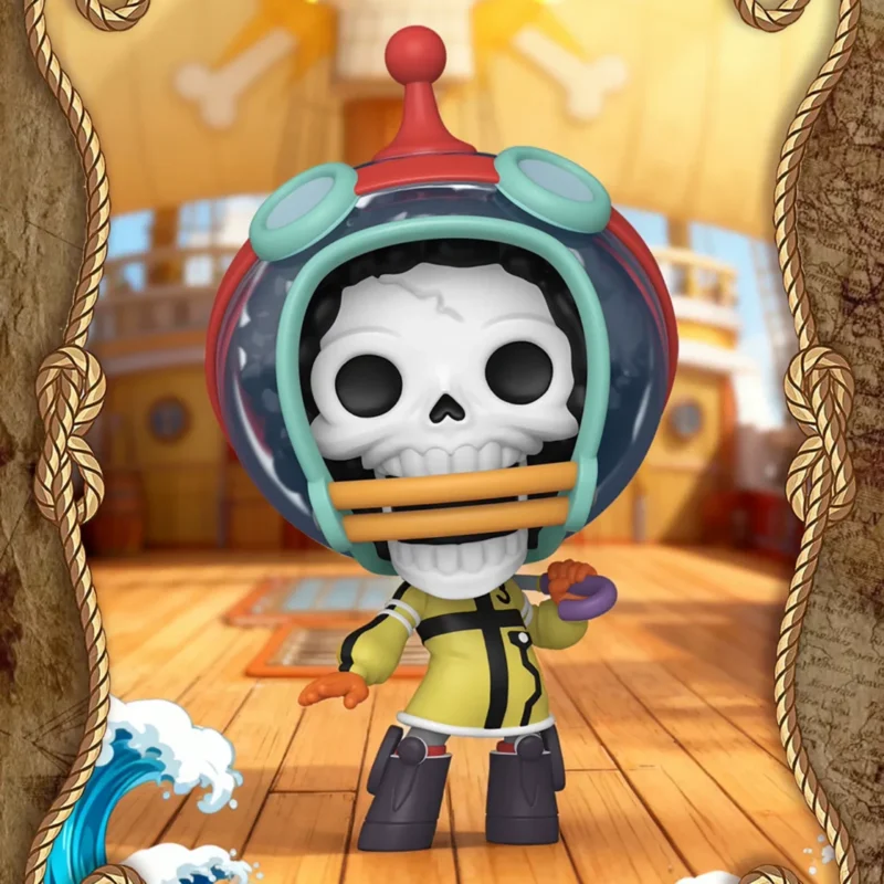 Funko Pop Japanese Anime One Piece Brook Egghead Island Peripheral Figure Decoration Doll Gift