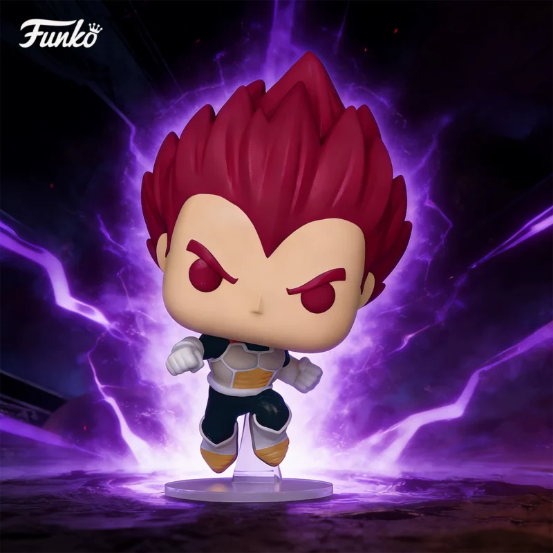 Funko Pop Dragon Ball Super Super Saiyan God Red Hair Vegeta Peripheral Figure Ornament Doll Gift
