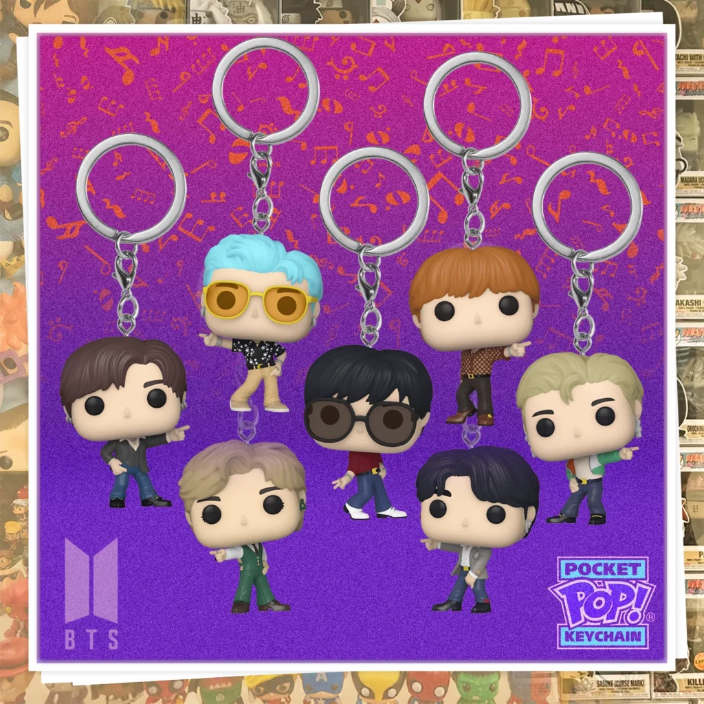 Funko Bts (Bts) Min Yoongi, Kim Seokjin, Park Jimin, Jung Kook Keychain Pendant Doll Gift