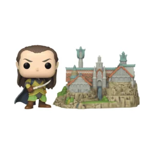 Funko Pop Lord of the Rings Elderon and Rivendell Town Scene Figurine Ornament Gift