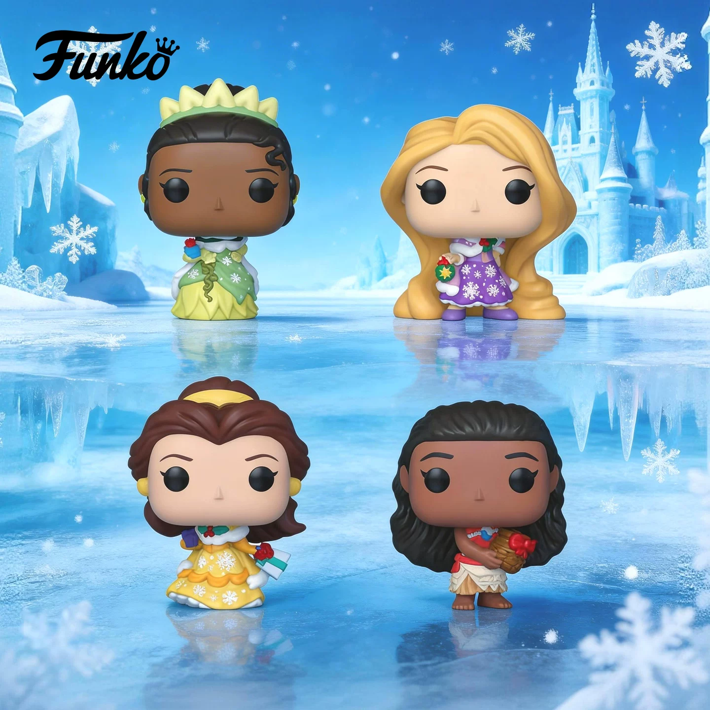 Funko Disney Princess Tiana Belle Moana Rapunzel Blind Box Figure Ornament Doll Gift - Image 2