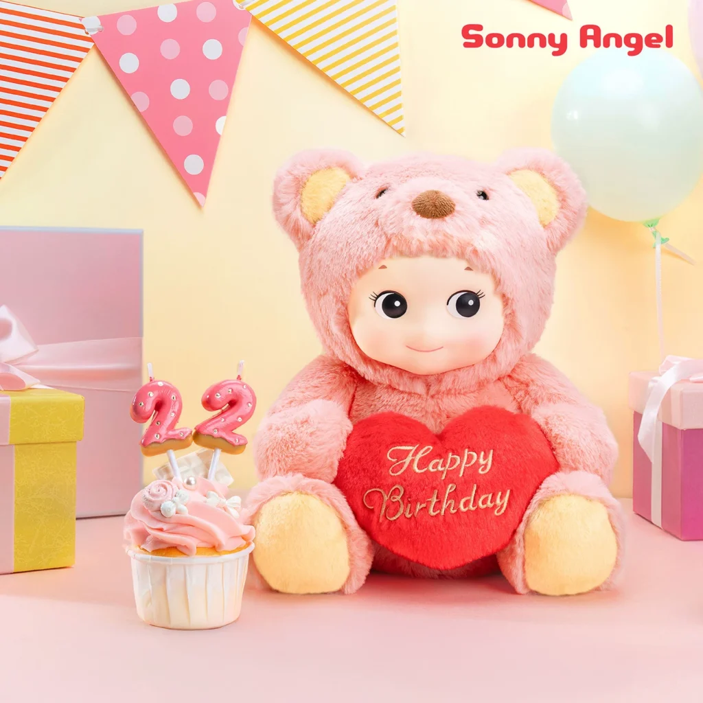SonnyAngel Hug Bear Plush Toy Doll Soothing Healing Doll Angel Doll Birthday Gift for Girls