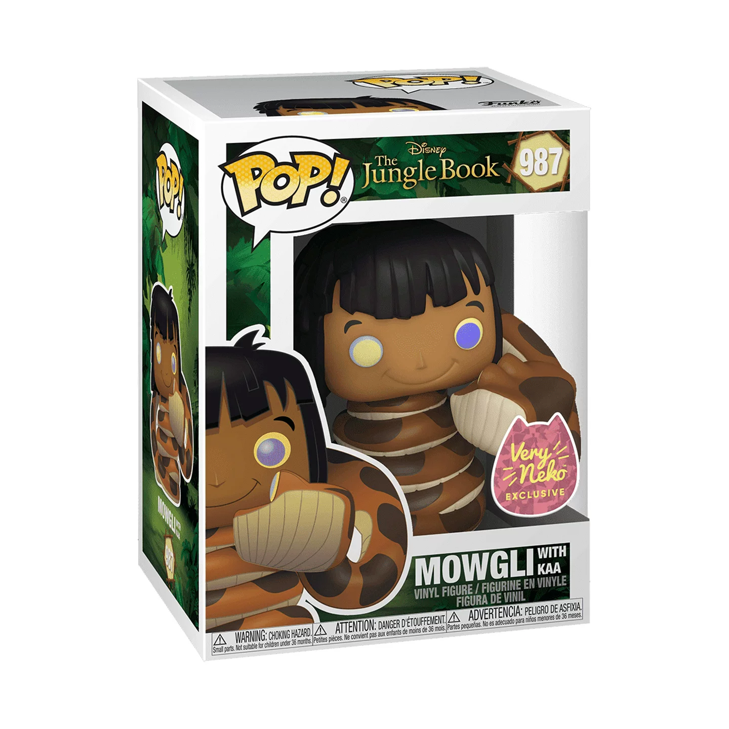 Funko Disney Jungle Prince Mowgli with Kaa Peripheral Figurine Ornament Doll Gift - Image 6