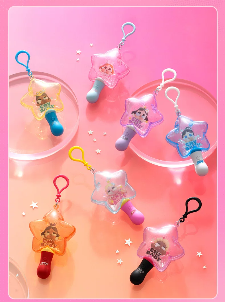 Popmart Crybaby Shiny Shiny Series Luminous Pendant Blind Box Merchandise - Image 3