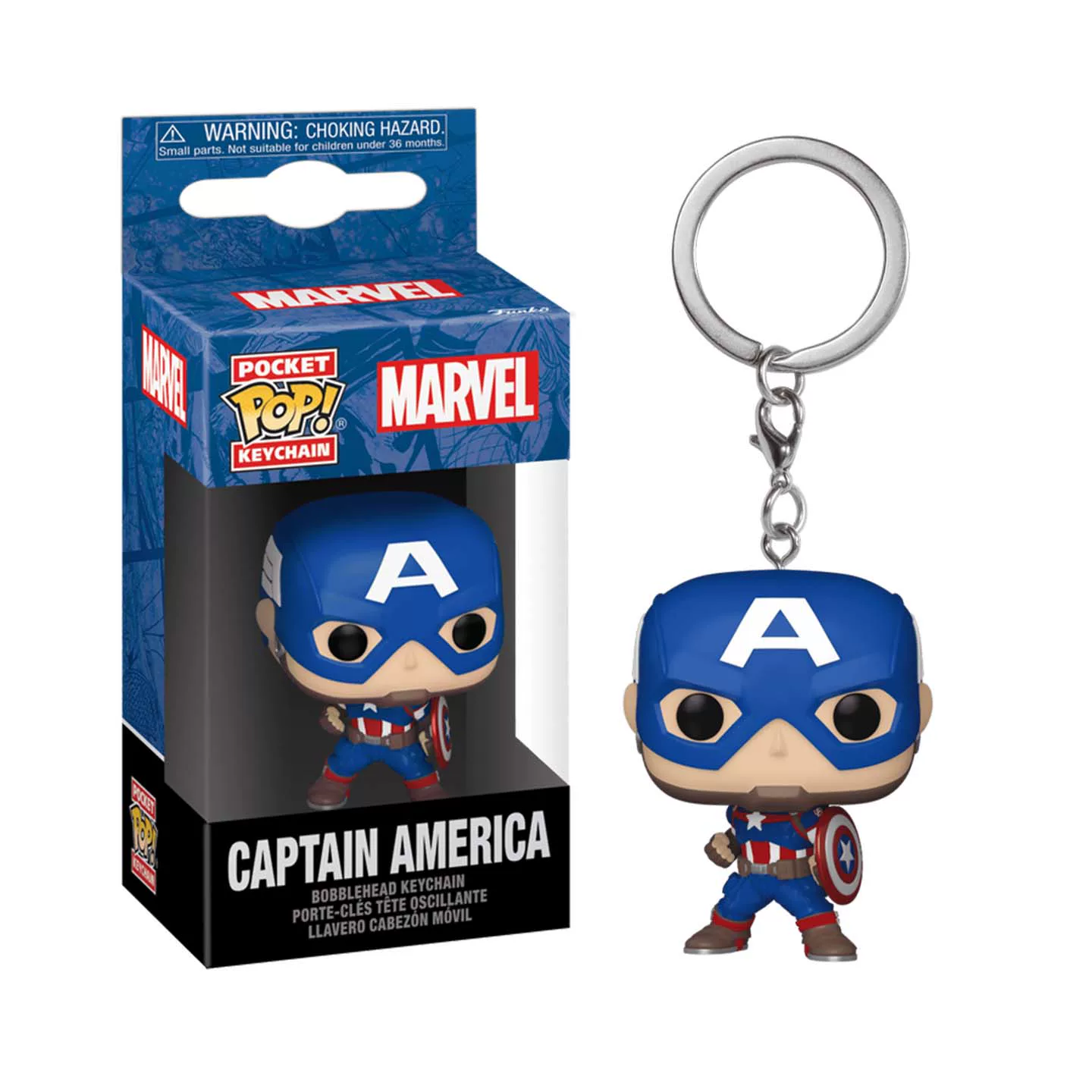 Funko Marvel Captain America Keychain Bag Pendant Collectible Figure Trendy Toy Gift - Image 5