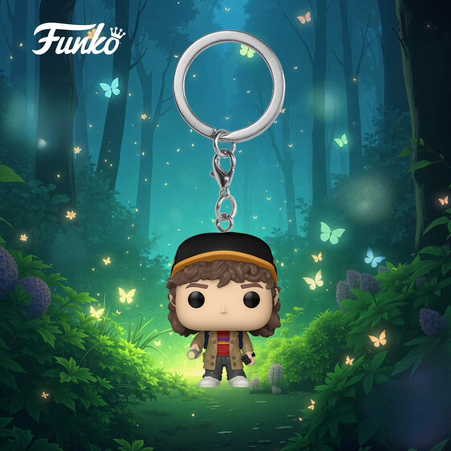 Funko Netflix Series Stranger Things Dustin Henderson Keychain Pendant Peripheral Bag Charm Doll Gift - Image 2