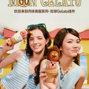 Popmart Bubble Mart Star Man Welcome to the Moon Surface Series Double Ball Gelato Pendant Merchandise
