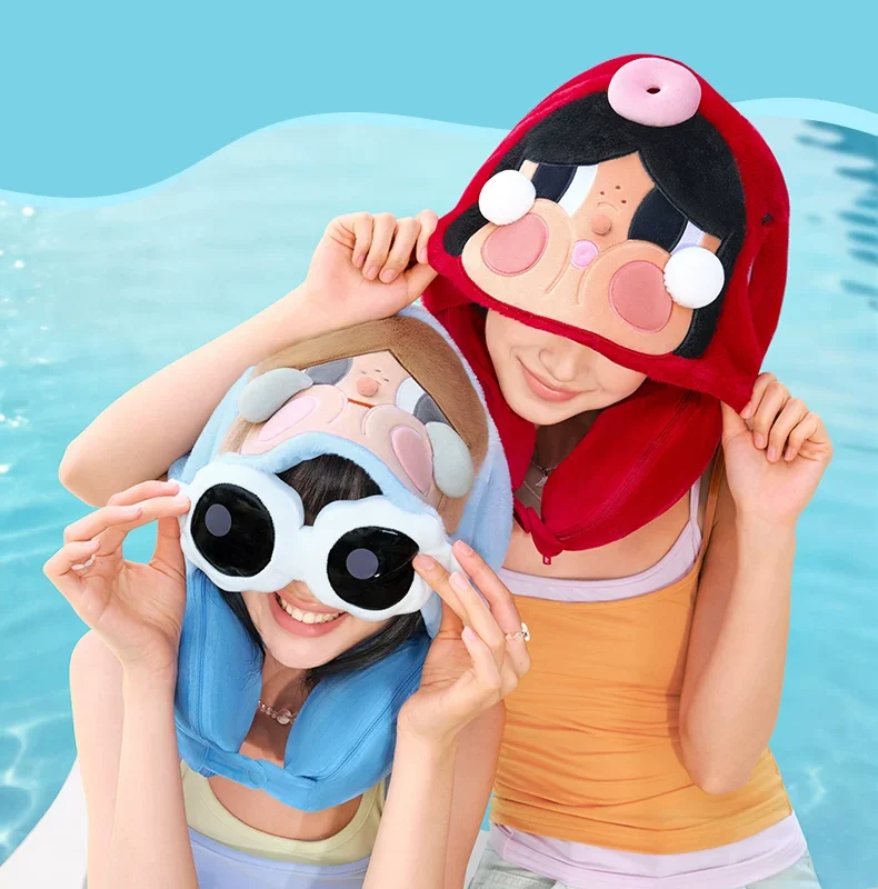 Popmart Crybaby Tears into the Sea Series 2-in-1 Neck Pillow Blanket Peripheral Gift