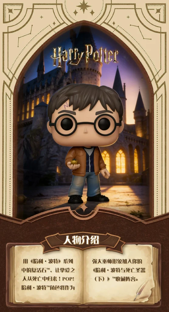 Funko Pop Harry Potter and the Deathly Hallows Resurrection Stone Peripheral Figurines Trendy Toys Ornaments Dolls Gifts