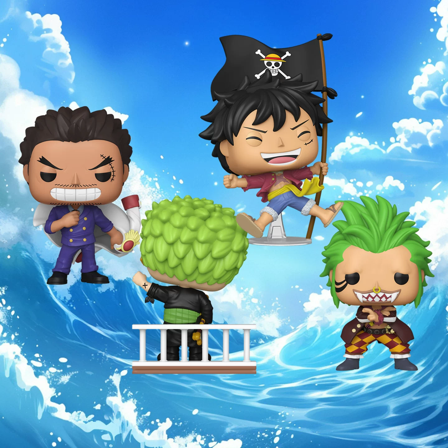 Funko One Piece Luffy Zoro Enel Karpingi One Piece Merchandise Figurines Ornaments Dolls Gifts - Image 2