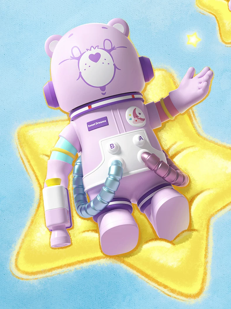 Popmart Mega Space Molly 400%+100% Sweet Dream Bear Ornament Gift - Image 7