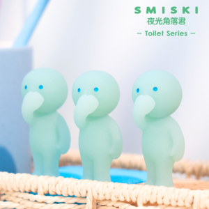 Corner Jun SMISKI bathroom series luminous doll blind box Japanese internet celebrity blind box trendy blue light ornaments