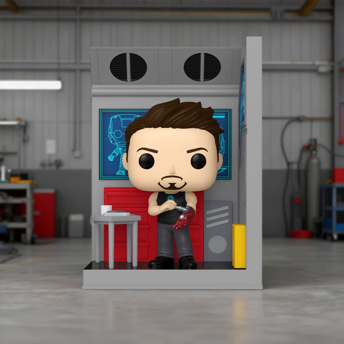Funko Marvel Avengers Tony Iron Man 3D Miniature Scene Figure Ornament Doll Gift - Image 4