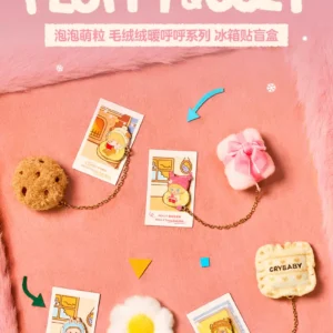 Popmart Bubble Mart Bubble Cute Plush Warm Series Refrigerator Magnet Blind Box Peripheral Home Decor