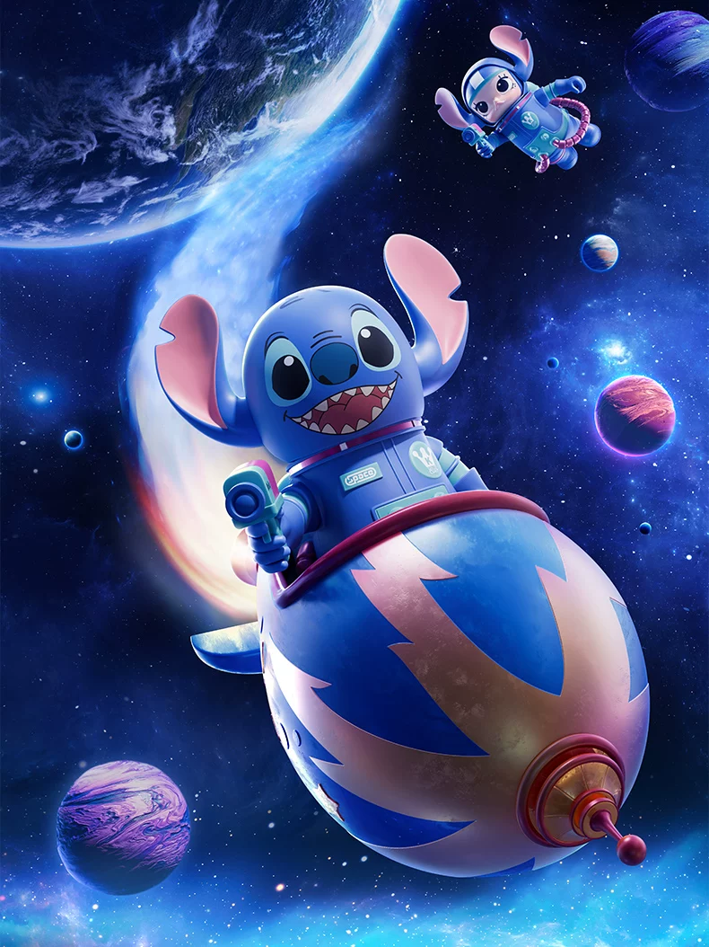 Popmart Mega Space Molly 400% Stitch Figurine Gift - Image 2