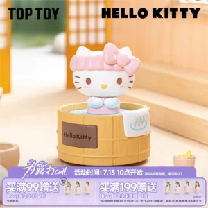 TOPTOY Sanrio family hot spring series figure blind box hellokitty desktop ornament gift for women