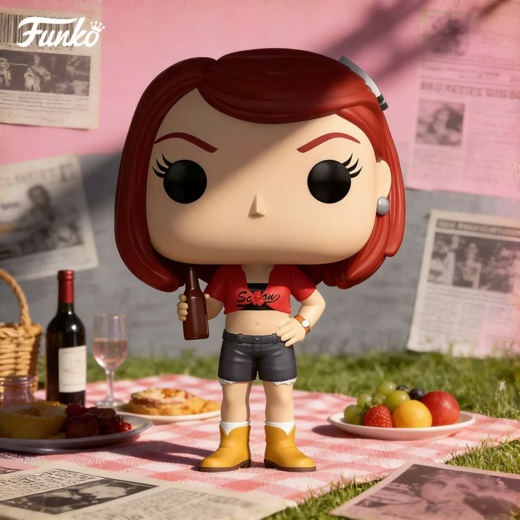 Funko Pop American Tv Series the Office Meredith Palmer Peripheral Figurine Trendy Toy Ornament Doll Gift
