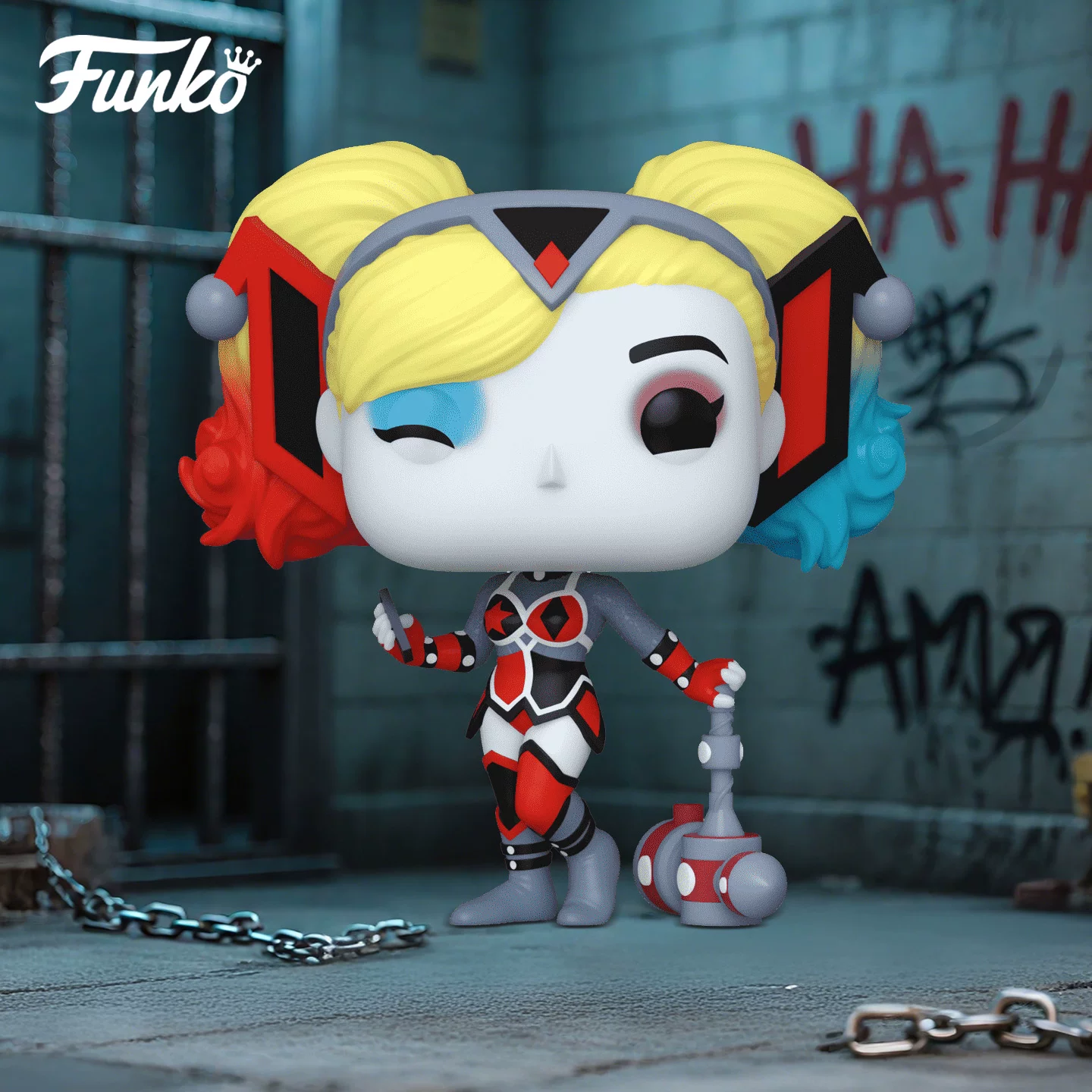Funko Pop Batman Harley Quinn Joker Female Figure Q Version Figure Trendy Toy Decoration Doll Gift - Image 2