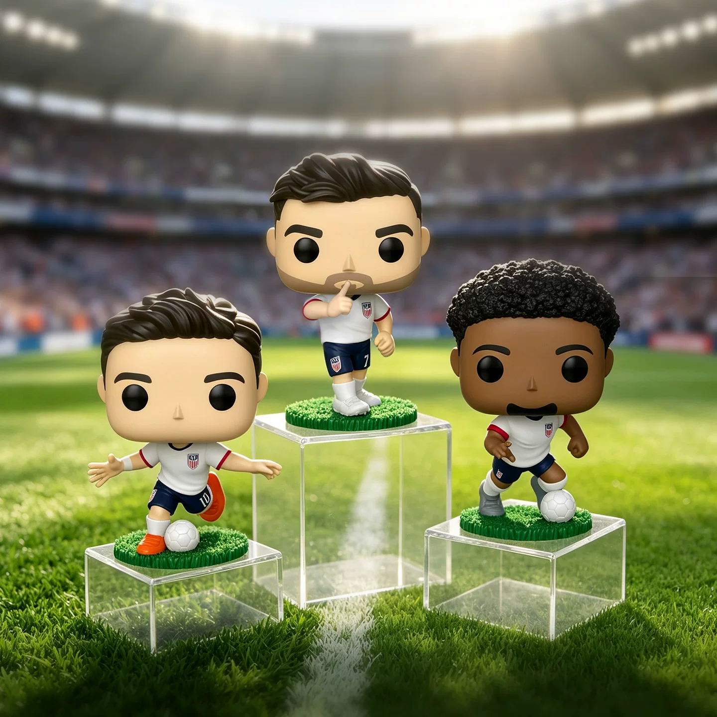Funkopop Football United States National Team Reyna Pulisic Mckenny Peripheral Figurines Ornaments Dolls Gifts - Image 2