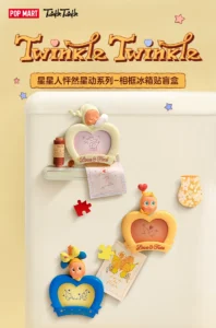Popmart Bubble Mart Star Man Heartbeat Series Photo Frame Fridge Magnet Blind Box Peripheral Gift