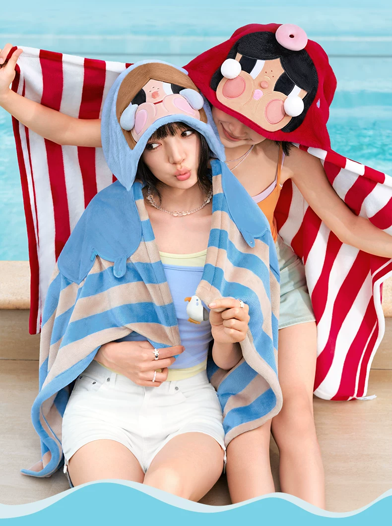 Popmart Crybaby Tears into the Sea Series 2-in-1 Neck Pillow Blanket Peripheral Gift - Image 4