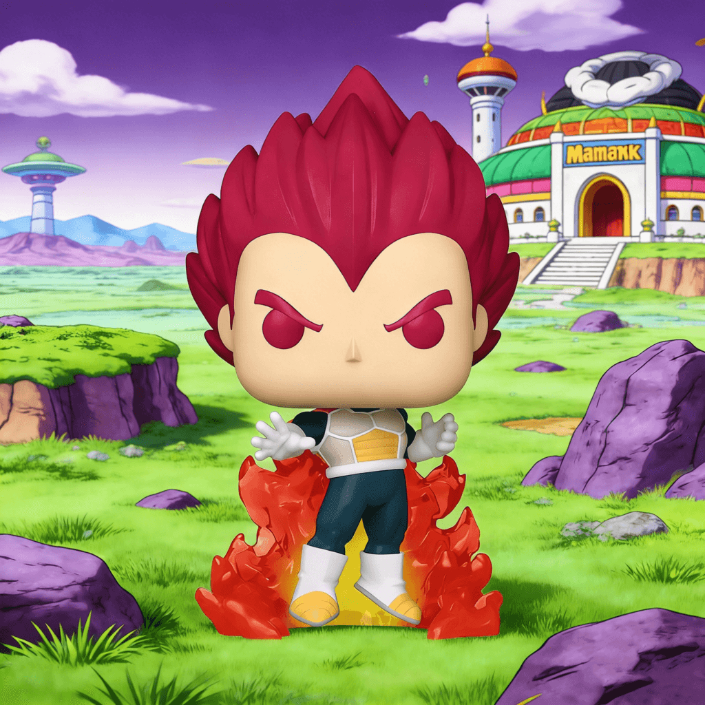 Funko Pop Dragon Ball Super Saiyan God Vegeta Peripheral Figurine Trendy Toy Decoration Doll Gift