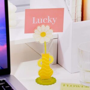 SAPPINESS office note holder message holder ins style vertical cute cartoon flowers acrylic desktop