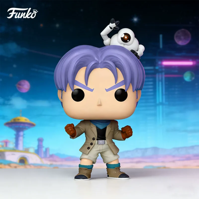 Funko Pop Japanese Anime Dragon Ball Gt Trunks and Gail Merchandise Figurines Trendy Toys Decoration Dolls Gifts