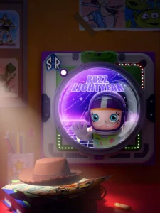 Popmart Mega Space Molly Buzz Lightyear "Overlooking the View" 3D Painting Regular Edition