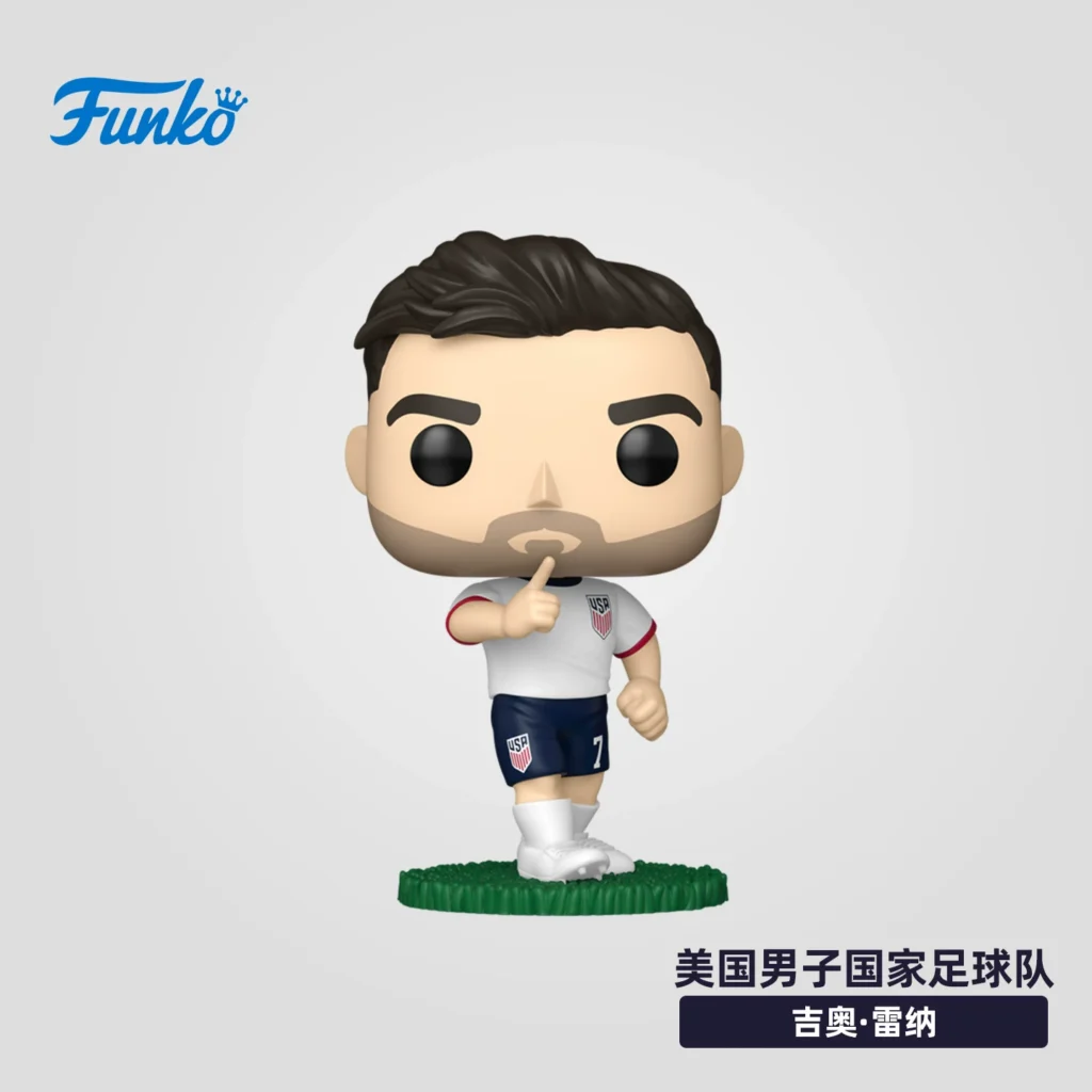Funkopop Football United States National Team Reyna Pulisic Mckenny Peripheral Figurines Ornaments Dolls Gifts