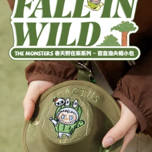 Bubble Mart the Monsters Spring Wild at Home Blind Box Fisherman Hat Small Bag Gift Labubu