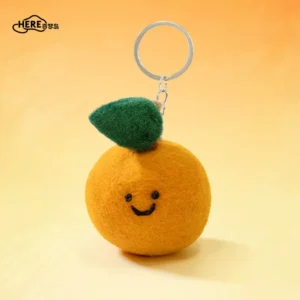 Felt pendant vitality velvet orange felt orange